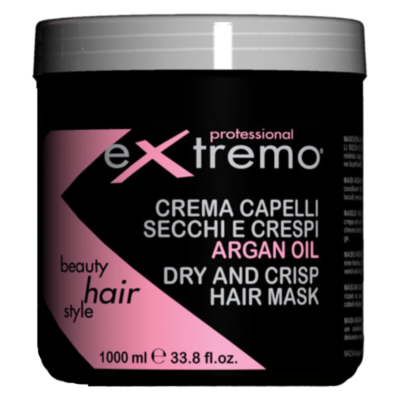 EXTREMO  MASCHERA CAPELLI SECCHI E CRESPI 1000 ML